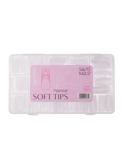 Tipsy do paznokci Soft Tips Square - 360szt