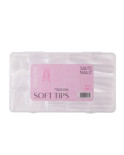 Tipsy do paznokci Soft Tips Ballerina - 360szt