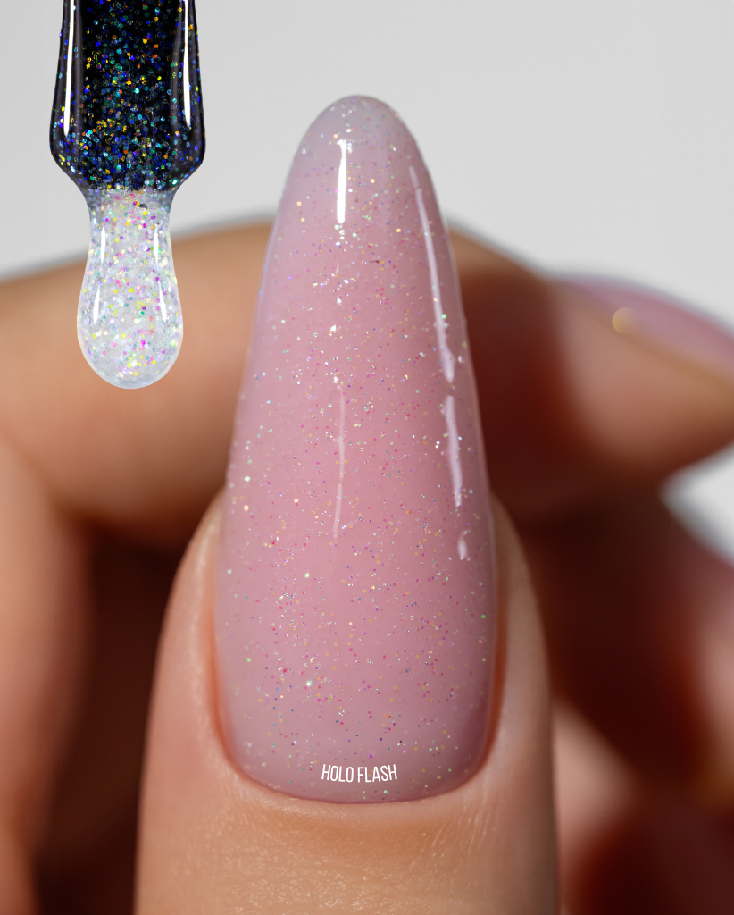 Top Holo z drobinkami Saute Nails – Holo Flash 